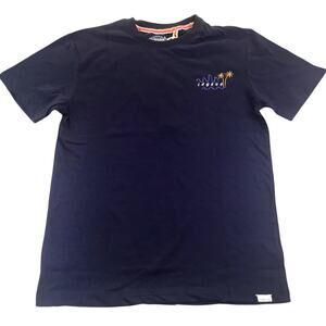 Laguna Navy Blue T-Shirt Small NWT Men's Tropical Graphics